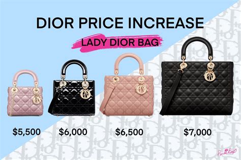 authentic lady dior handbag|Lady Dior bag price list.